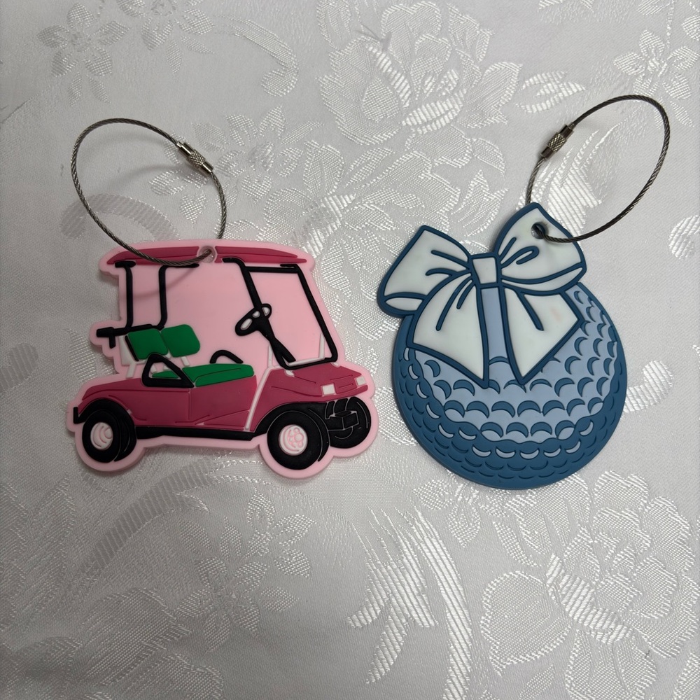 Golf Themed Rubber Luggage Tags